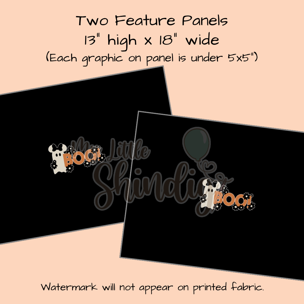 Boo Mouse Tote-Ally Fabulous Panel (pre-order)