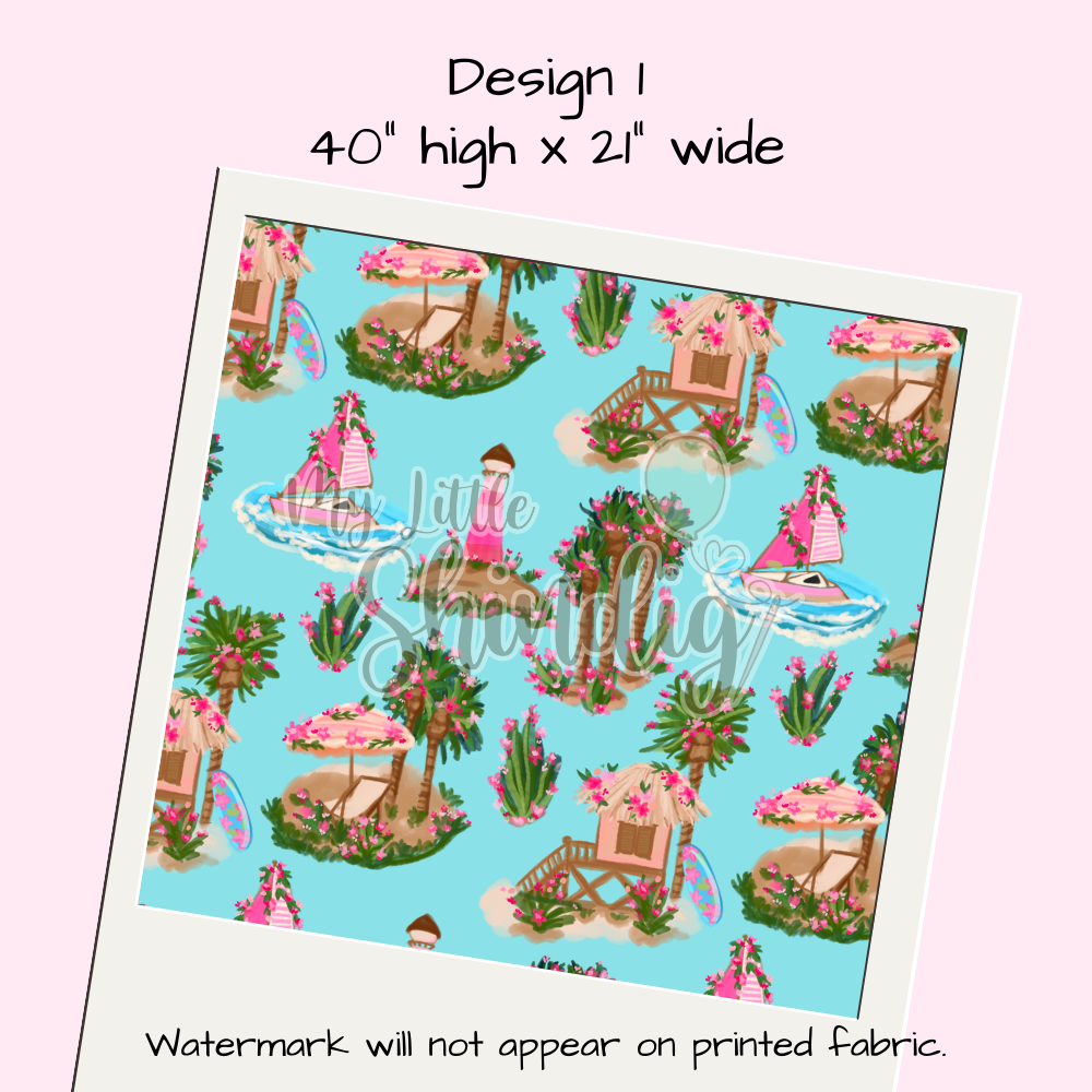 Island Summer Getaway Tote-Ally Fabulous Panel (retail)