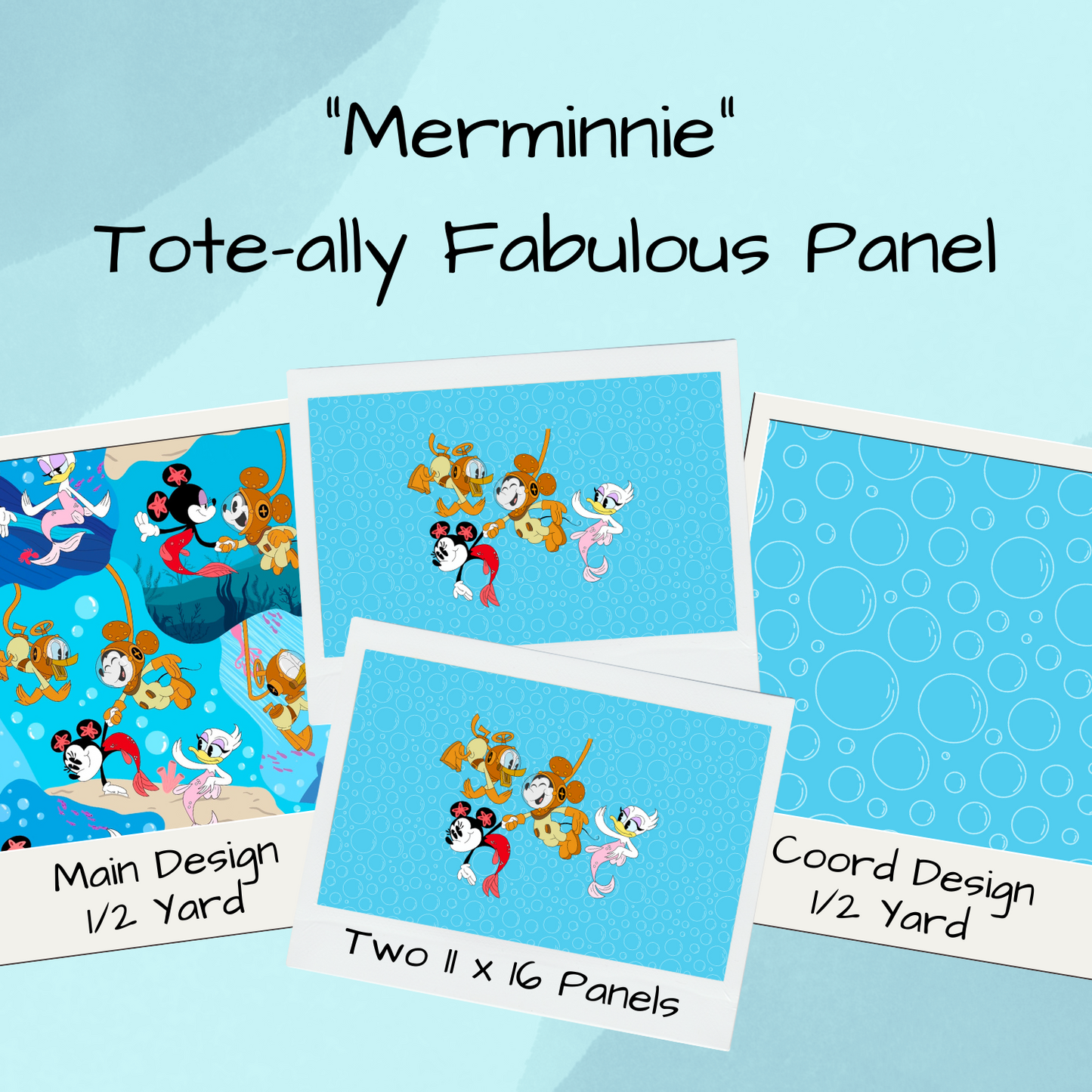 Merminnie Tote-Ally Fabulous Panel