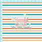 Fabric Club Month 41 - Pumpkin Patch Stripes (retail)