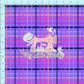 Club 47 | Bright Botanicals Periwinkle Plaid | Pre-Order