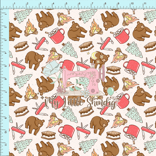 Fabric Club Month 37 - Camping Bears (retail)