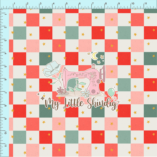 Fabric Club Month 55 - Checkered and Bright - Cotton Woven (retail)