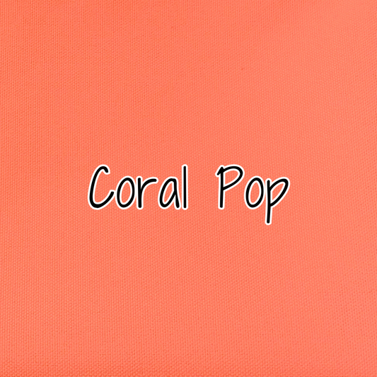 Medium Weight Waterproof Canvas - Coral Pop (retail)