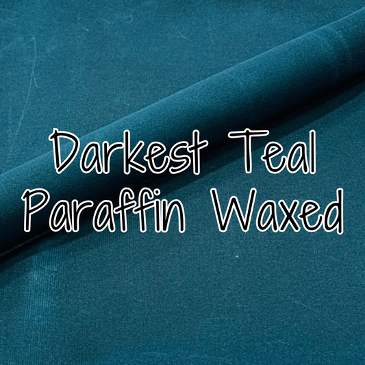 12 oz. Paraffin Waxed Canvas - Darkest Teal (retail)