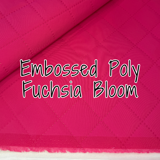 Embossed Poly - Fuschia Bloom (retail)