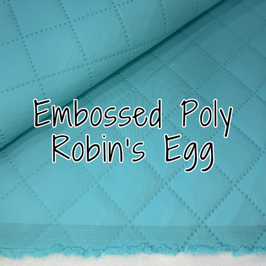 Embossed Poly - Robin's Egg (retail)