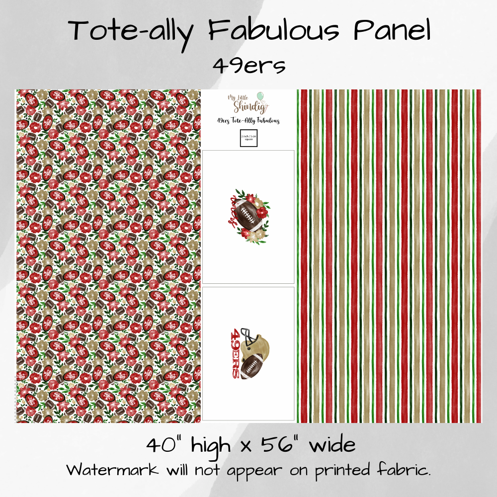 49ers Tote-Ally Fabulous Panel (retail)