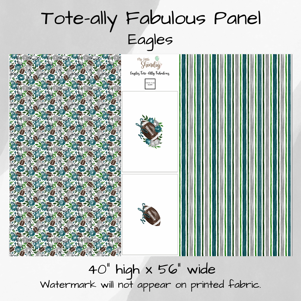 Eagles Tote-Ally Fabulous Panel (pre-order)