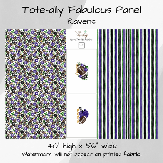 Ravens Tote-Ally Fabulous Panel (pre-order)