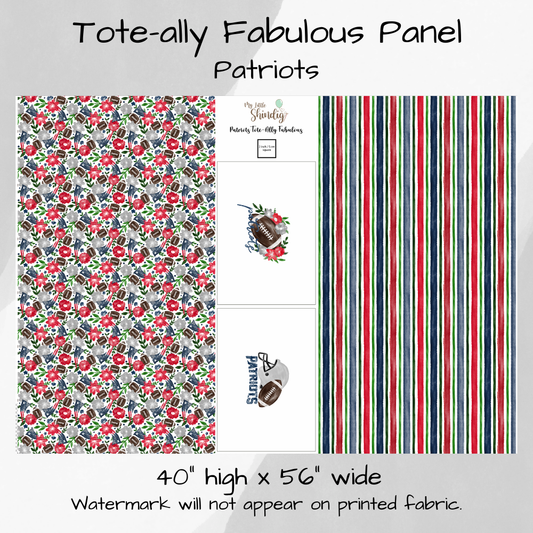 Patriots Tote-Ally Fabulous Panel (pre-order)