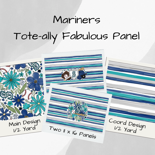 Seattle Mariners Tote-Ally Fabulous Panel (pre-order)
