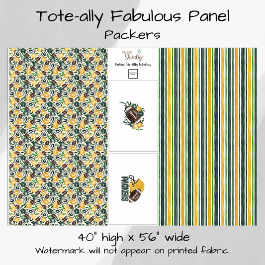 Packers Tote-Ally Fabulous Panel (pre-order)