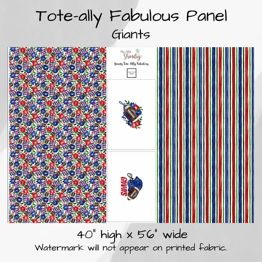 Giants Tote-Ally Fabulous Panel (pre-order)