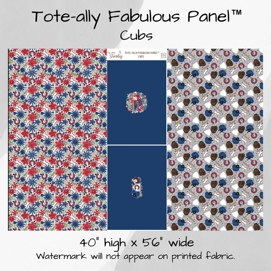 Chicago Cubs Tote-Ally Fabulous Panel - w/Solid Feature Panel (pre-order)
