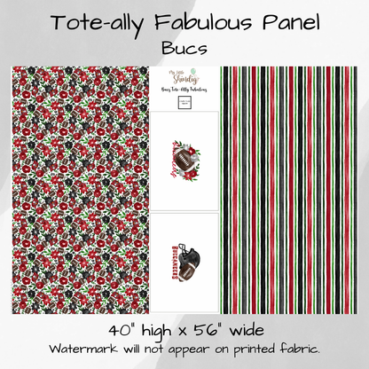 Bucs Tote-Ally Fabulous Panel (pre-order)