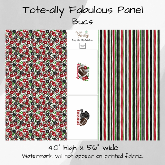 Bucs Tote-Ally Fabulous Panel (pre-order)