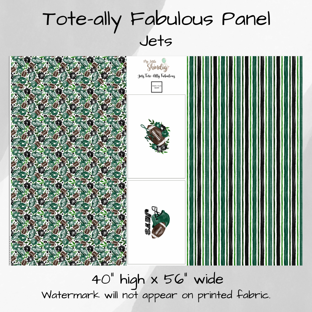 Jets Tote-Ally Fabulous Panel (pre-order)