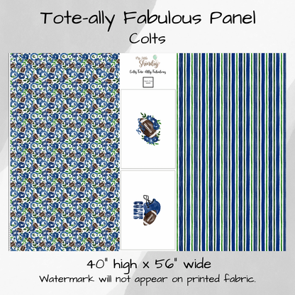 Colts Tote-Ally Fabulous Panel (pre-order)