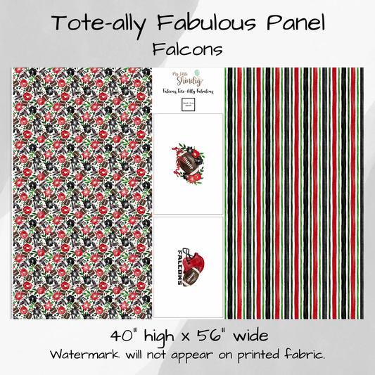 Falcons Tote-Ally Fabulous Panel (pre-order)