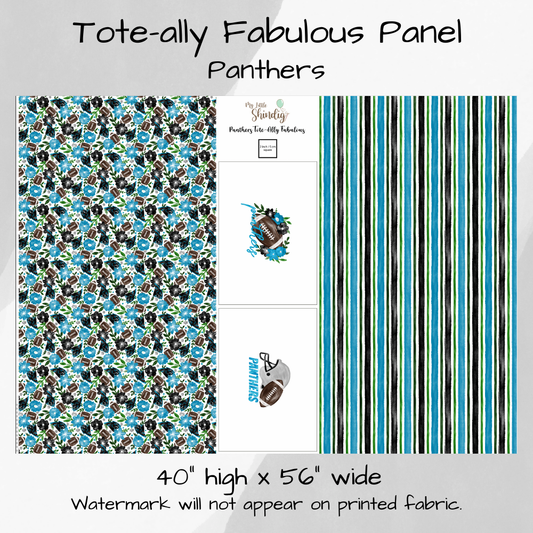 Panthers Tote-Ally Fabulous Panel (pre-order)