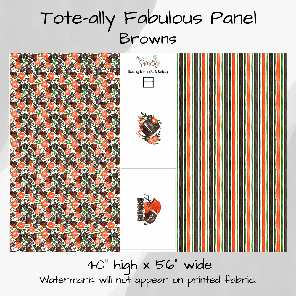 BrownsTote-Ally Fabulous Panel (pre-order)
