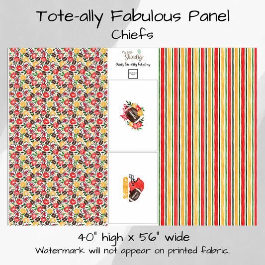 Chiefs Tote-Ally Fabulous Panel (pre-order)