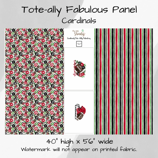 Cardinals Tote-Ally Fabulous Panel (pre-order)