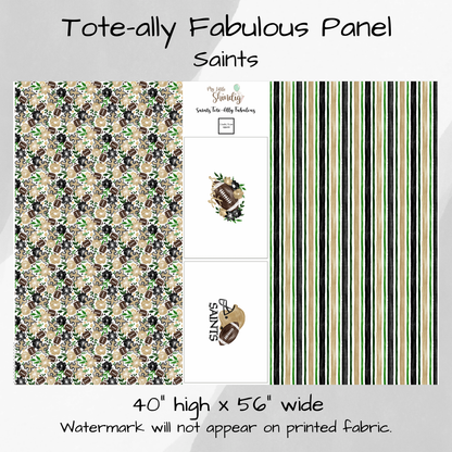 Saints Tote-Ally Fabulous Panel (pre-order)