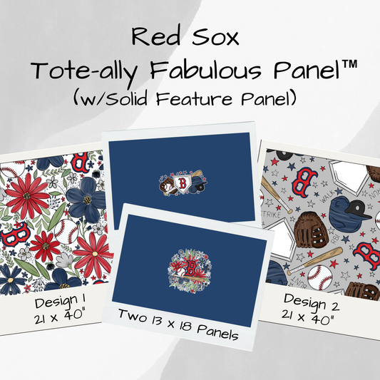 Boston Red Sox Tote-Ally Fabulous Panel - w/Solid Feature Panel (pre-order)