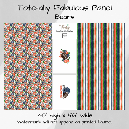 Bears Tote-Ally Fabulous Panel (pre-order)