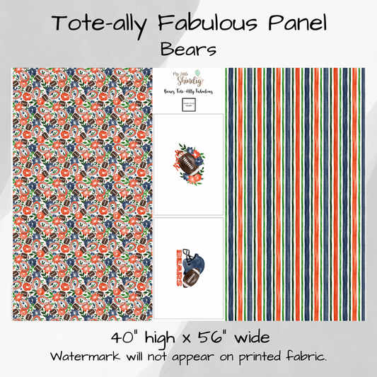 Bears Tote-Ally Fabulous Panel (pre-order)