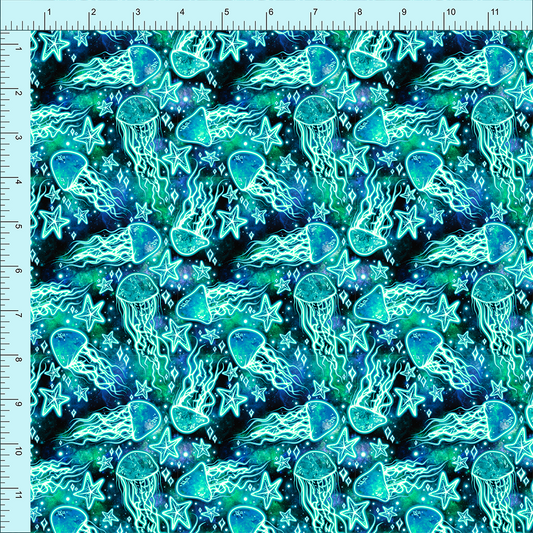 Galactic Jelly Green (pre-order) - Fabric Club Month 15