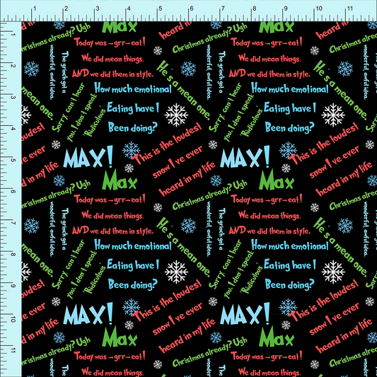Fabric Club Month 18 - Grinch Grumbles (retail)