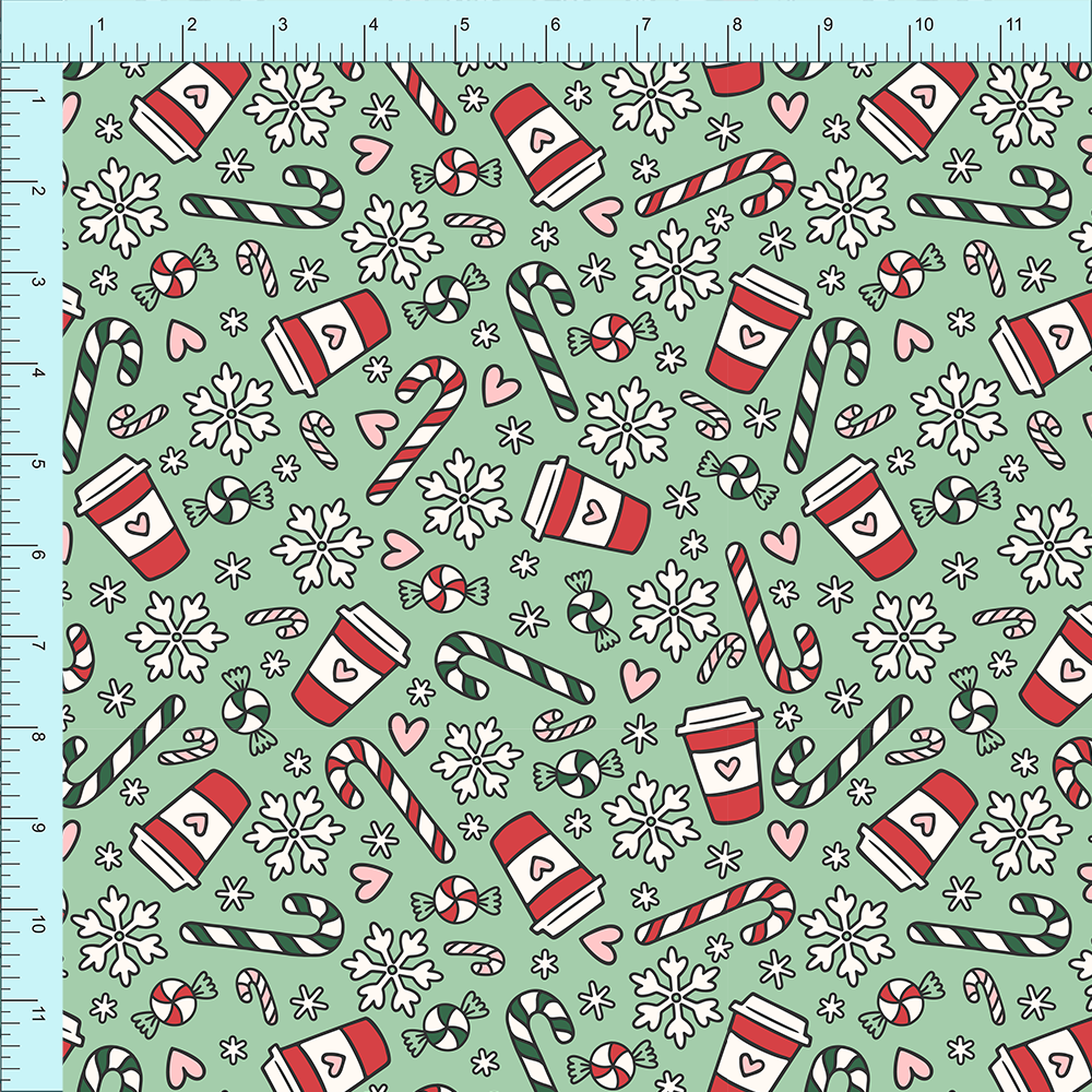 Fabric Club Month 19 - Candy Cane Cocoa (pre-order)