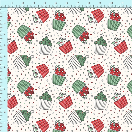 Fabric Club Month 19 - Christmas Cupcakes (pre-order)