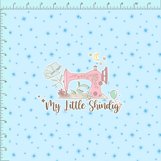 Fabric Club Month 26 - Fairy Godmother Sparkles on Blue (pre-order)
