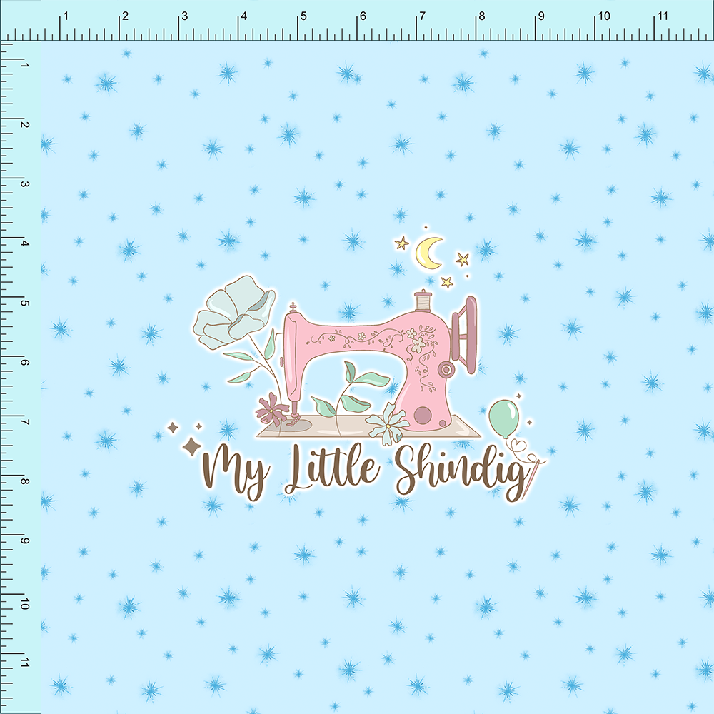 Fabric Club Month 26 - Fairy Godmother Sparkles on Blue (retail)