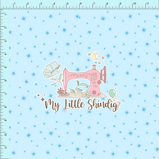 Fabric Club Month 26 - Fairy Godmother Sparkles on Blue (retail)