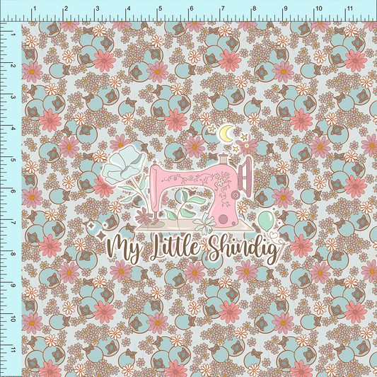 Fabric Club Month 27 - Floral Blueberry (pre-order)