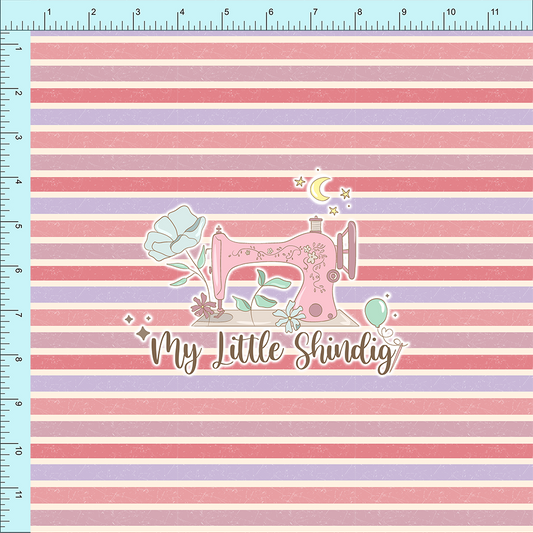 Fabric Club Month 27 - Floral Strawberry Stripe (pre-order)