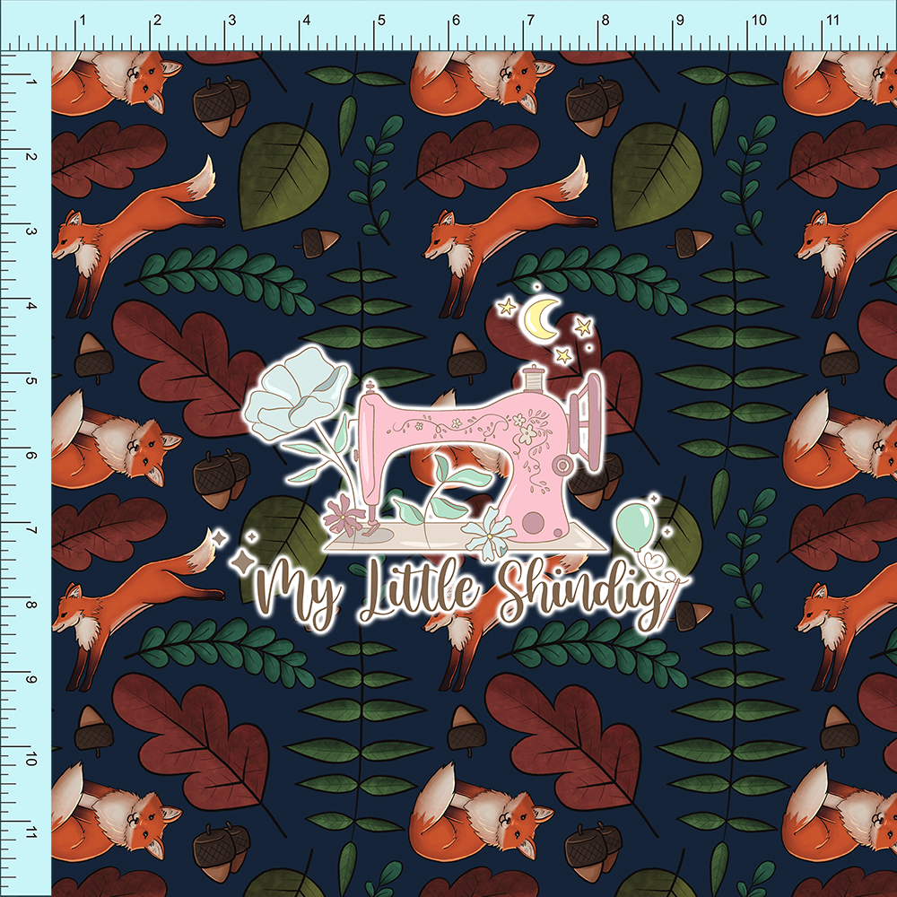 Fabric Club Month 29 - Foxes and Foliage (retail)