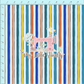 Club 48 | Garden Party Blue and Orange Stripes | Pre-Order