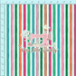 Club 48 | Garden Party Pink and Green Stripes | Pre-Order