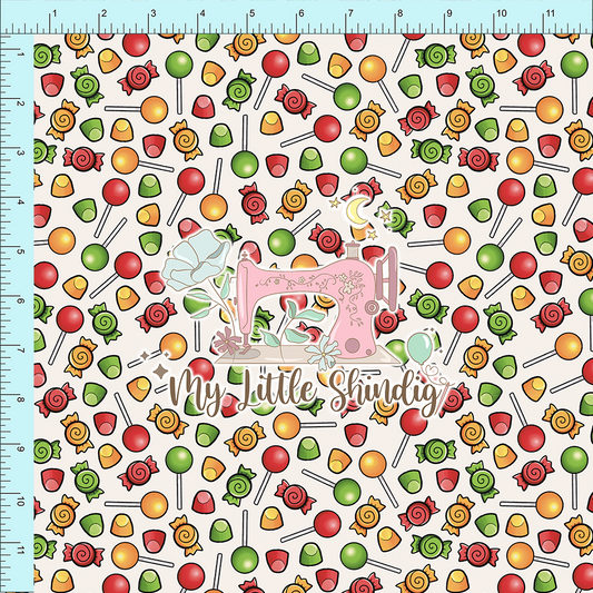 Fabric Club Month 30 - Gingerbread Candy And Gumdrops (pre-order)