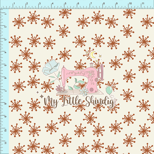 Fabric Club Month 43 - Gingerbread Flurries (retail)