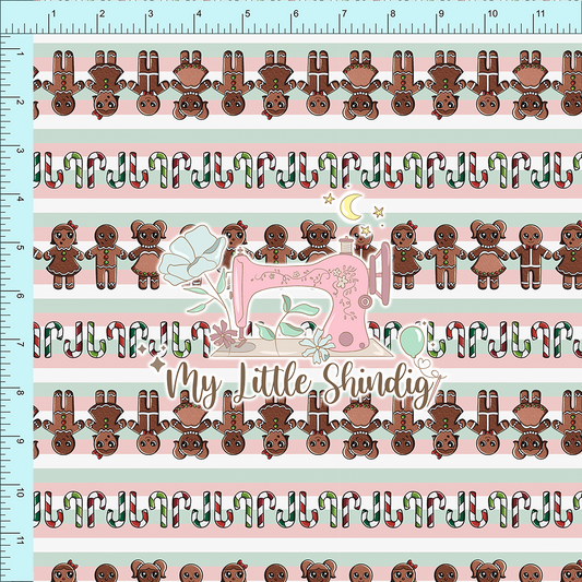 *Candy Cane Stripes - Fabric Club Month 30 (pre-order)