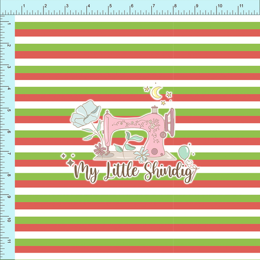 *Gingerbread Color Stripes - Fabric Club Month 30 (pre-order)