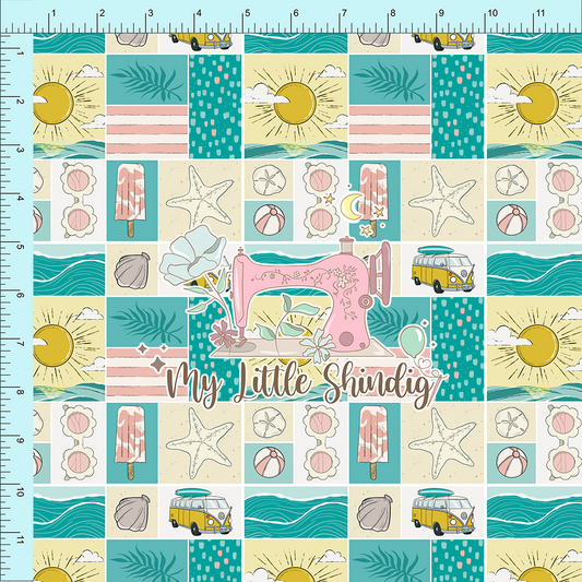 Fabric Club Month 50 - Seaside Storyboard - Vinyl (retail)