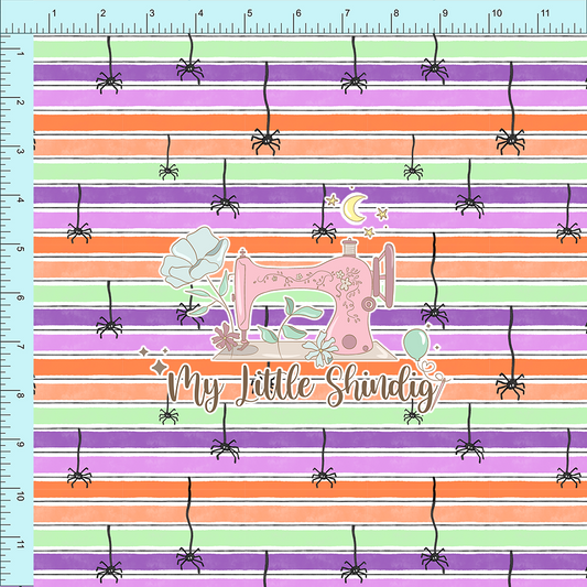 Fabric Club Month 52 - Creepy Crawly Stripes (retail)